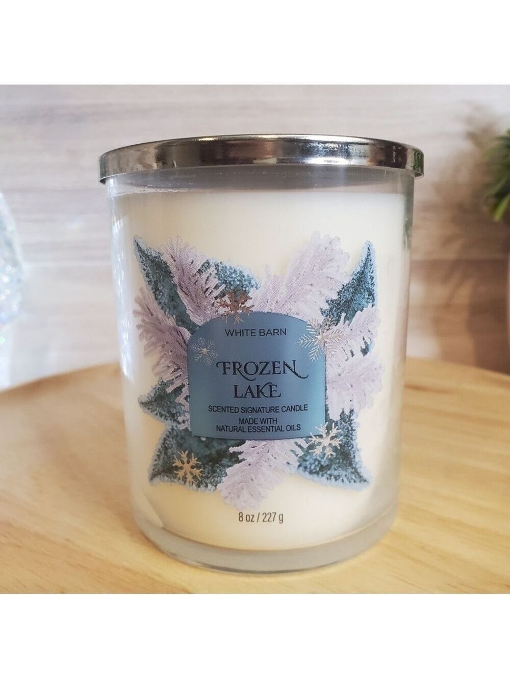Bath and Body Works Frozen Lake Holiday Single Wick Candle NEW